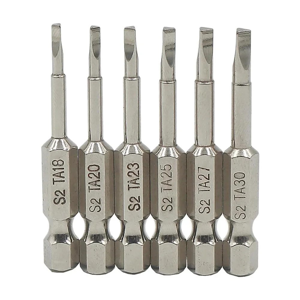 10pcs 50mm S2 Steel Magnetic Triangle Head Screwdriver Bits S2 6.35mm Shank Hex Screwdriver Bit TA18 TA20 TA23 TA25 TA27 TA30
10pcs 50mm S2 Steel Magnetic Triangle Head Screwdriver Bits S2 6.35mm Shank Hex Screwdriver Bit TA18 TA20 TA23 TA25 TA27 TA30
