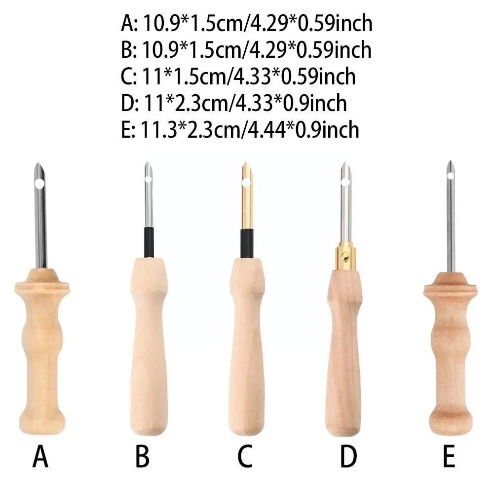 Stainless Steel Wooden Handle Knitting Hook Embroidery Needles Tools Sewing Threader Needle Stamping Sewing Poke Accessorie X5W8
Stainless Steel Wooden Handle Knitting Hook Embroidery Needles Tools Sewing Threader Needle Stamping Sewing Poke Accessorie X5W8