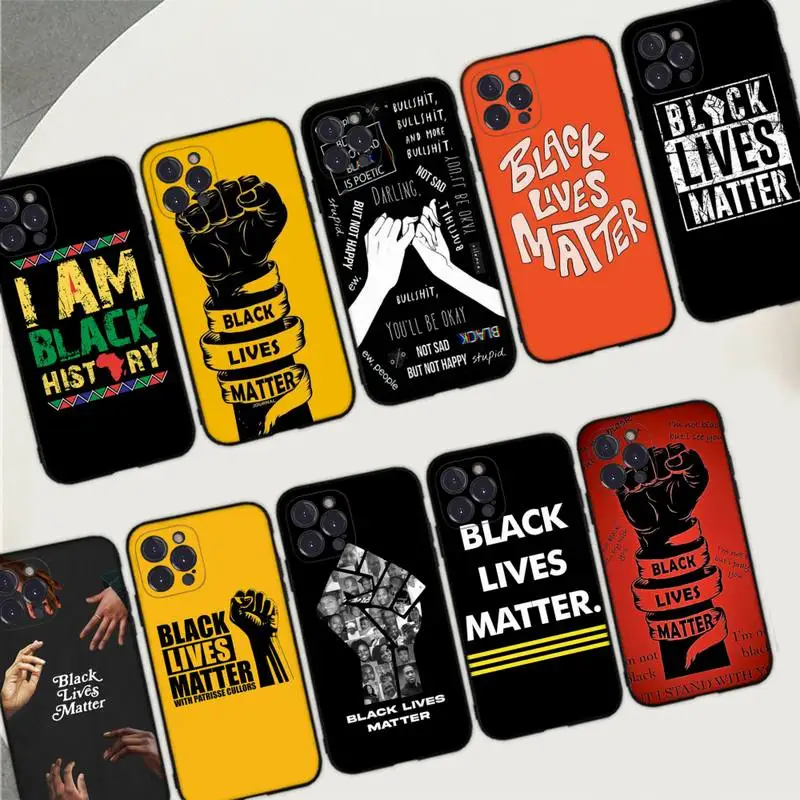 YNDFCNB Black Lives Matter Phone Case For iPhone 14 11 12 13 Mini Pro Max 8 7 6 6S Plus X SE 2020 XR XS Funda Case
YNDFCNB Black Lives Matter Phone Case For iPhone 14 11 12 13 Mini Pro Max 8 7 6 6S Plus X SE 2020 XR XS Funda Case