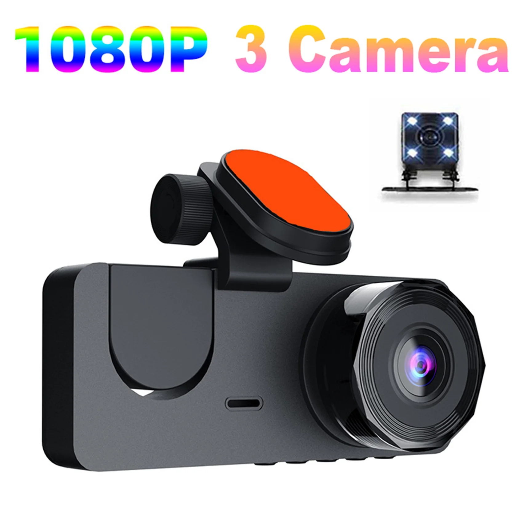 Car Video Recorder 3In1 FHD 1080P 3Camera Car DVR Dashcam Rear View Camera with Rear Lens Night Vision for Car Universal
Car Video Recorder 3In1 FHD 1080P 3Camera Car DVR Dashcam Rear View Camera with Rear Lens Night Vision for Car Universal