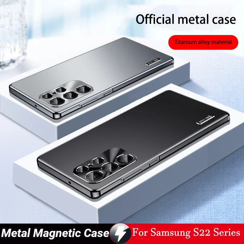 Metal Magnetic Protective Case For Samsung S22 Ultra Anti-fingerprint Back Protector Cover For Samsung Galaxy S22/S22 Plus
Metal Magnetic Protective Case For Samsung S22 Ultra Anti-fingerprint Back Protector Cover For Samsung Galaxy S22/S22 Plus