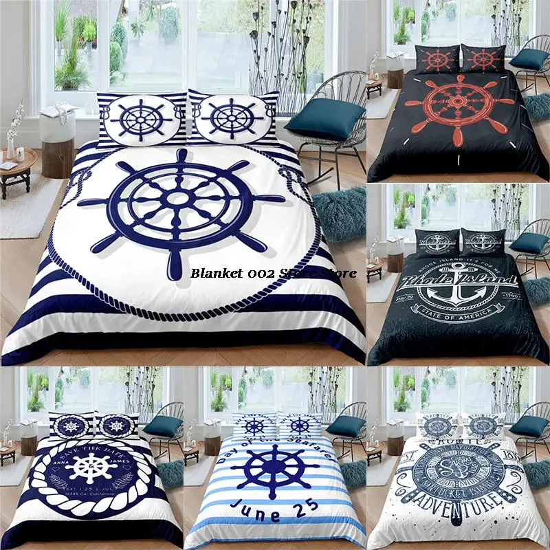Bedding Set Luxury 3D Anchor Print 2/3Pcs Comfortable Kid Ocean Style Duvet Cover Pillowcase Home Textile Single/Queen/King Size
Bedding Set Luxury 3D Anchor Print 2/3Pcs Comfortable Kid Ocean Style Duvet Cover Pillowcase Home Textile Single/Queen/King Size