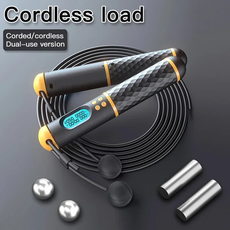 2 In 1 Multifun Skipping Rope With Digital Counter Speed Professional Ball Bearings And Non-slip Handles Jumps And Calorie Count
2 In 1 Multifun Skipping Rope With Digital Counter Speed Professional Ball Bearings And Non-slip Handles Jumps And Calorie Count