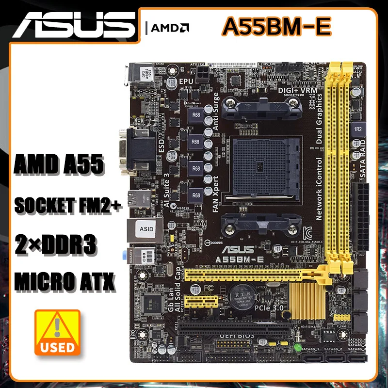 ASUS A55BM-E Socket FM2 + Материнская плата DDR3 32 Гб PCI-E 3,0 USB2.0 Micro ATX AMD A55 материнская плата для AMD A10-7870K cpus
ASUS A55BM-E Socket FM2 + Материнская плата DDR3 32 Гб PCI-E 3,0 USB2.0 Micro ATX AMD A55 материнская плата для AMD A10-7870K cpus