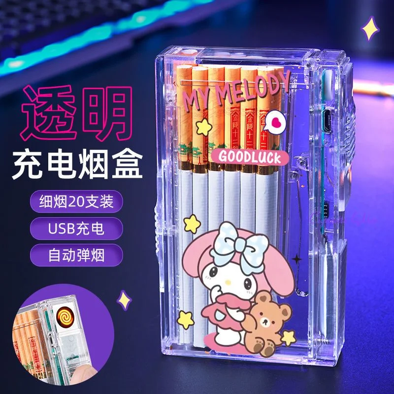 Новинка Hello kitty, милая Зажигалка Kuromi Cinnamoroll, стильная зажигалка для сигарет, встроенная перезаряжаемая зажигалка
Новинка Hello kitty, милая Зажигалка Kuromi Cinnamoroll, стильная зажигалка для сигарет, встроенная перезаряжаемая зажигалка