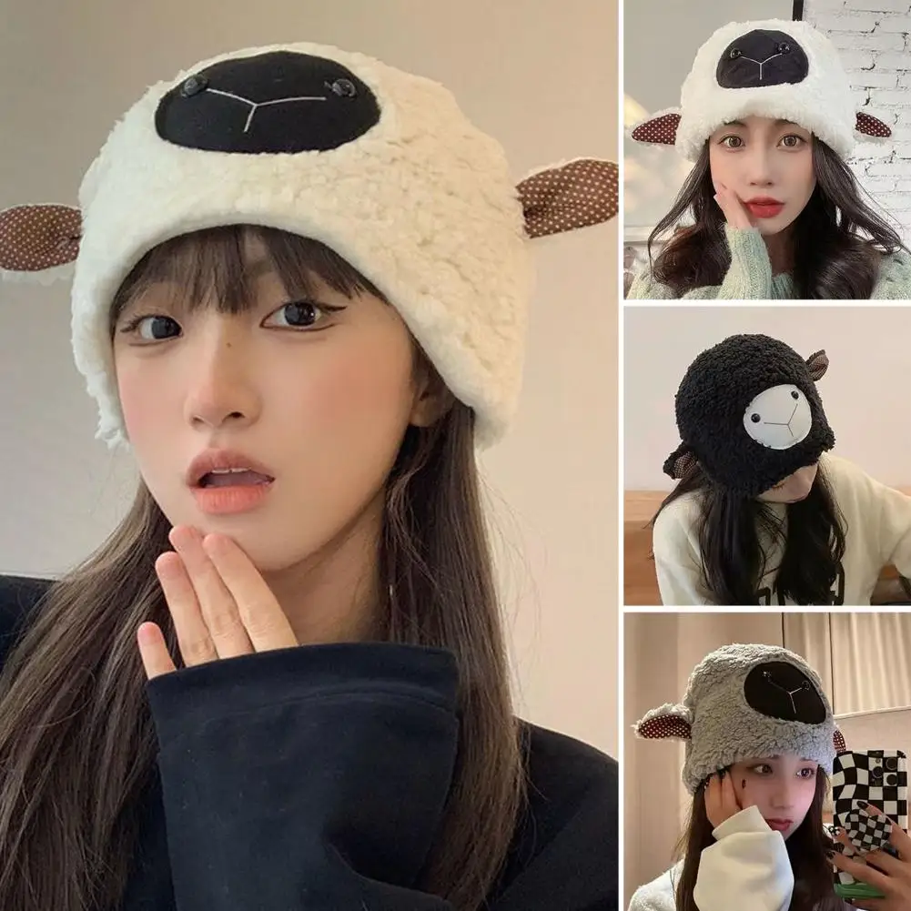 Funny Plush Hat Washable Women Hat Fuzzy Fall Winter Little Sheep Women Cap Cold Resistant
Funny Plush Hat Washable Women Hat Fuzzy Fall Winter Little Sheep Women Cap Cold Resistant