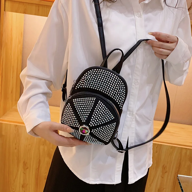 Niche Women's Backpack New Super Fire Diamond Inlaid Bright Diamond Small Backpack Commuting Shoulder Bag schoolbag
Niche Women's Backpack New Super Fire Diamond Inlaid Bright Diamond Small Backpack Commuting Shoulder Bag schoolbag