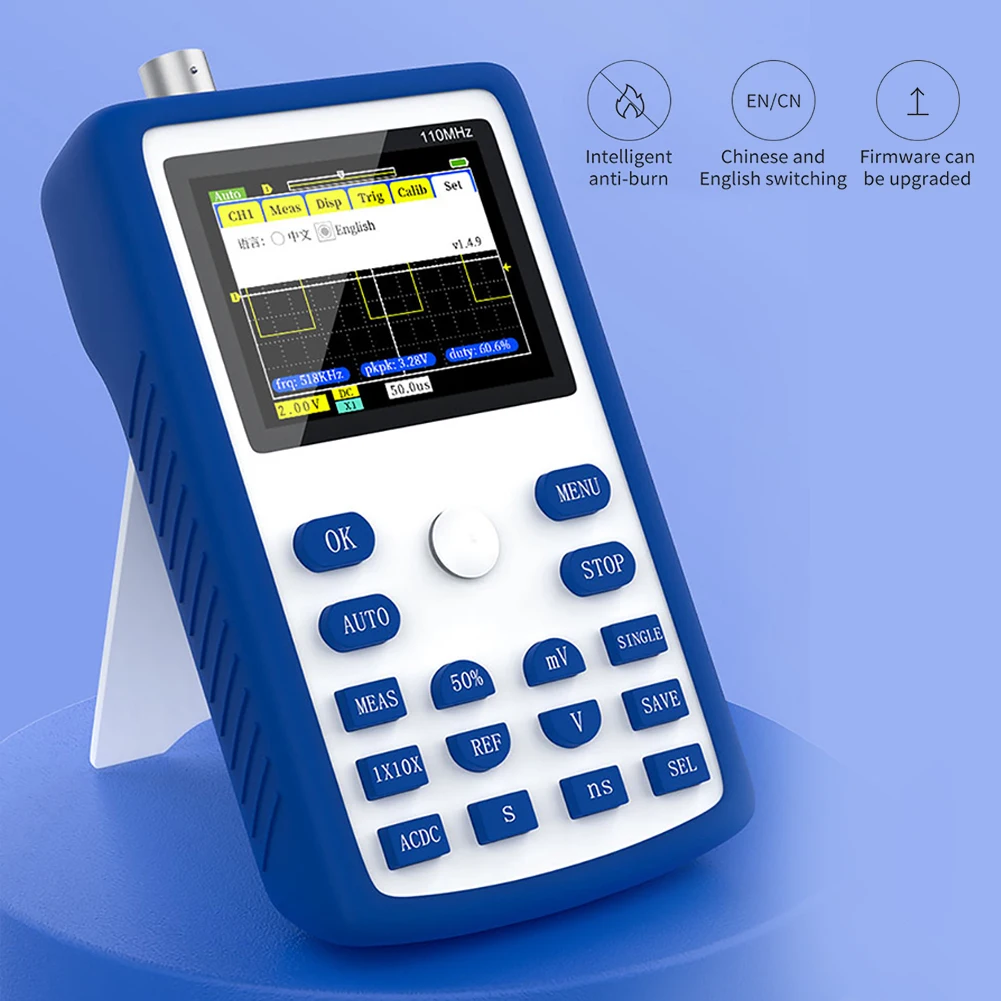 Профессиональный цифровой осциллограф UYANGG FNIRSI-1C15, частота дискретизации 500 МГц/с, аналоговая полоса пропускания, поддержка хранилища сигна...
Профессиональный цифровой осциллограф UYANGG FNIRSI-1C15, частота дискретизации 500 МГц/с, аналоговая полоса пропускания, поддержка хранилища сигна...