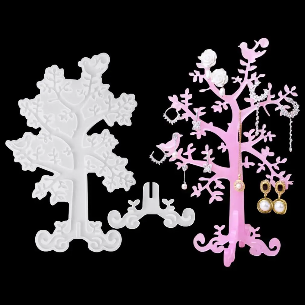 Epoxy Resin molds Jewelry Display Rack Silicone Mold Casting Mold for Jewelry Storage Rack Earrings Pendant Crafts Home Decorati
Epoxy Resin molds Jewelry Display Rack Silicone Mold Casting Mold for Jewelry Storage Rack Earrings Pendant Crafts Home Decorati