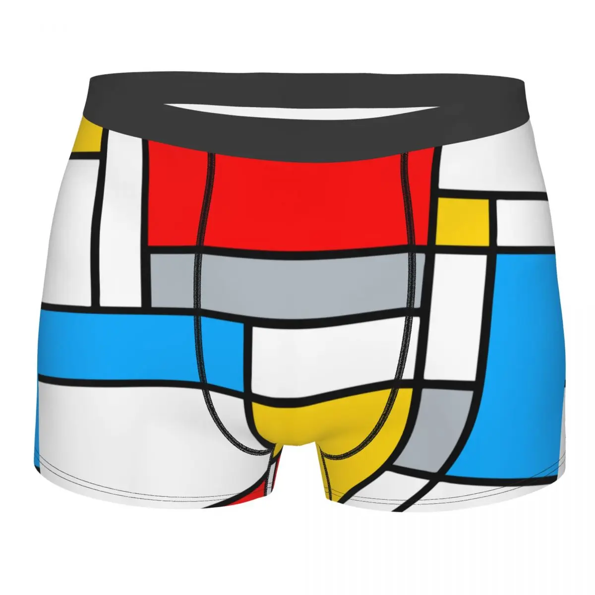 Мужские трусы-боксеры Mondrian с геометрическим рисунком, мягкое нижнее белье для мужчин, новинка, мужское нижнее белье
Мужские трусы-боксеры Mondrian с геометрическим рисунком, мягкое нижнее белье для мужчин, новинка, мужское нижнее белье