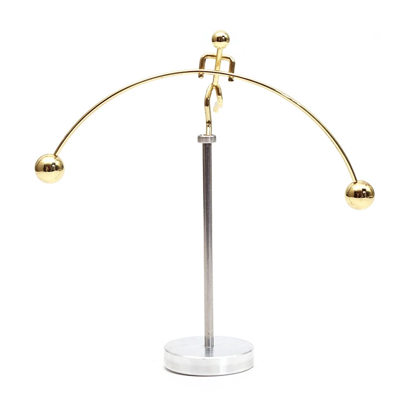 Steel Physics Toy Kinetic Art Balance Toy Balancing Decompressive Science Psychology Office Toy for Desk Decor Gold
Steel Physics Toy Kinetic Art Balance Toy Balancing Decompressive Science Psychology Office Toy for Desk Decor Gold