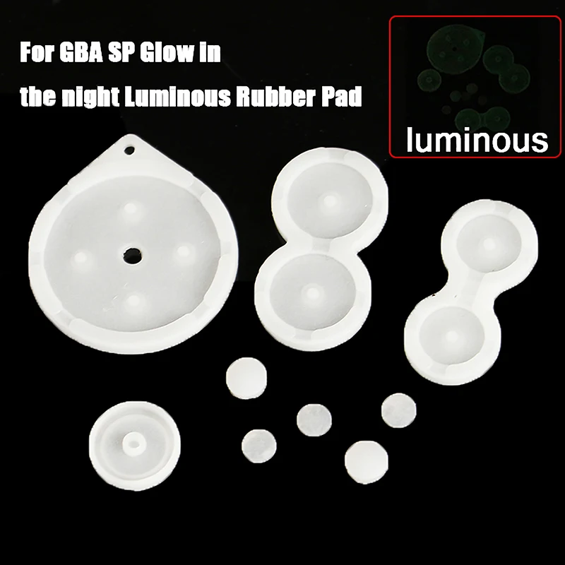 1Set For GBA SP Glow In The Night Luminous Rubber Buttons Contact Pad Conductive Rubber For Gameboy Advance SP Shell Repair
1Set For GBA SP Glow In The Night Luminous Rubber Buttons Contact Pad Conductive Rubber For Gameboy Advance SP Shell Repair