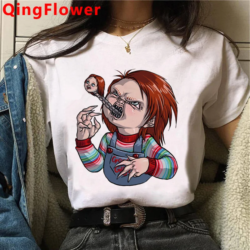 Футболка Чаки Женская винтажная одежда для пар ulzzang, белые футболки с графическим рисунком, Женская Винтажная Футболка
Футболка Чаки Женская винтажная одежда для пар ulzzang, белые футболки с графическим рисунком, Женская Винтажная Футболка