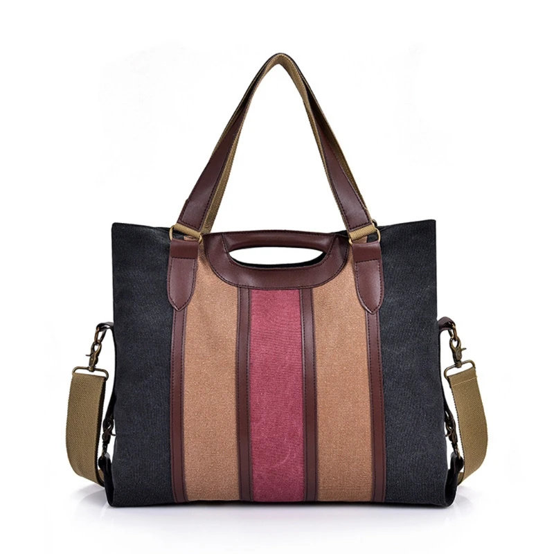 Womens Vintage Large Shoulder Tote Bag Multicolor Striped Canvas Crossbody Messenger Hobo Handbag Travel Top Handle Casual Purse
Womens Vintage Large Shoulder Tote Bag Multicolor Striped Canvas Crossbody Messenger Hobo Handbag Travel Top Handle Casual Purse