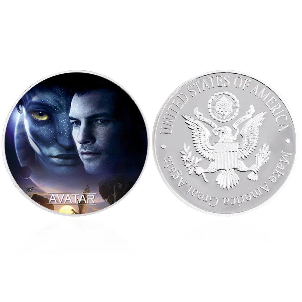 Us Style Sliver Coin Classic Movie Avatar Coin HD Pattern Coin Challenge Coin Movie Lover Souvenir Coins Collectibles Gift
Us Style Sliver Coin Classic Movie Avatar Coin HD Pattern Coin Challenge Coin Movie Lover Souvenir Coins Collectibles Gift