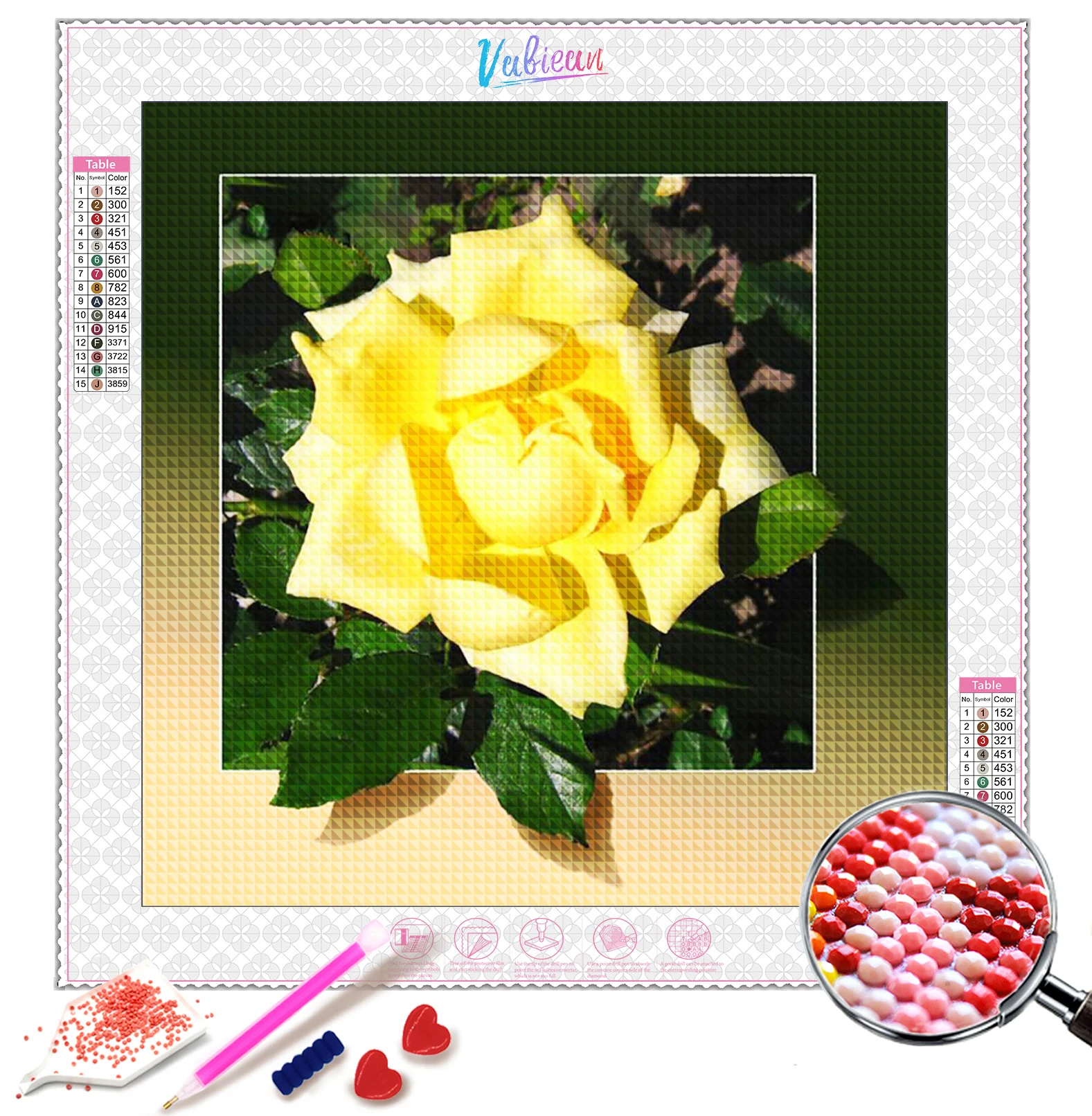 Full Drill Diamond Painting Kits Beautiful Flowers Tulip Daisy Diamond Embroidery Decoration Round Drill with Soft Canvas
Full Drill Diamond Painting Kits Beautiful Flowers Tulip Daisy Diamond Embroidery Decoration Round Drill with Soft Canvas
