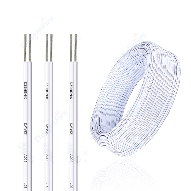 Светодиодный соединительный провод Гибкий ПВХ луженая медь 22AWG Белый 12 В Электрический провод для 2835 SMD COB Светодиодная лента Динамик Аудио
Светодиодный соединительный провод Гибкий ПВХ луженая медь 22AWG Белый 12 В Электрический провод для 2835 SMD COB Светодиодная лента Динамик Аудио