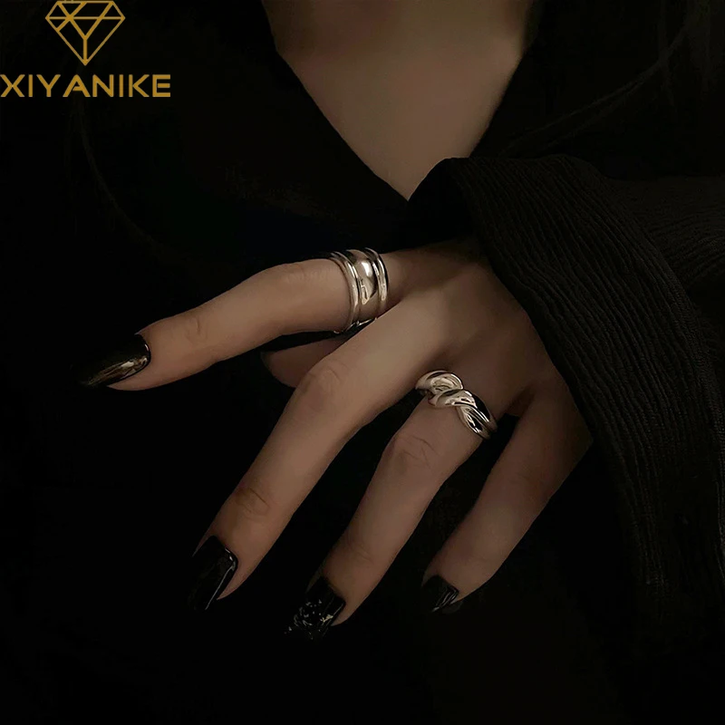 XIYANIKE Punk Simple Geometric Open Cuff Finger Rings For Women Girl New Korean Fashion Jewelry Friend Gift Party кольцо женское
XIYANIKE Punk Simple Geometric Open Cuff Finger Rings For Women Girl New Korean Fashion Jewelry Friend Gift Party кольцо женское