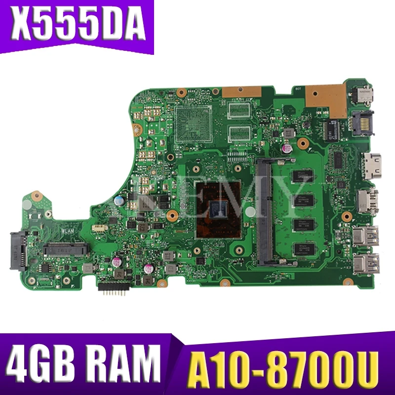 SAMXINNO For ASUS X555 X555YA X555YI X555D X555DG X555DA Laotop Mainboard X555DA Motherboard W/ A10-8700U 4GB RAM
SAMXINNO For ASUS X555 X555YA X555YI X555D X555DG X555DA Laotop Mainboard X555DA Motherboard W/ A10-8700U 4GB RAM