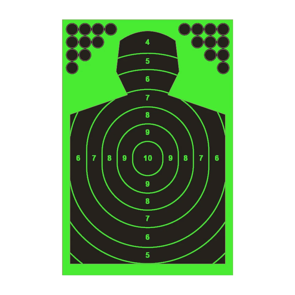 Shooting Target Paper 12"X18" Shooting Targets (Color Impact-Green) Shooting Range Paper Shooting Sports Practice Stickers
Shooting Target Paper 12"X18" Shooting Targets (Color Impact-Green) Shooting Range Paper Shooting Sports Practice Stickers