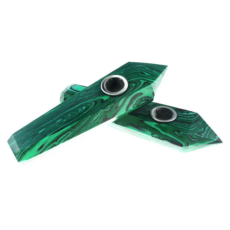 Green Malachite Smoking pipe Crystal Quartz Stones Tobacco Holder Cigarette Filters Party YK49
Green Malachite Smoking pipe Crystal Quartz Stones Tobacco Holder Cigarette Filters Party YK49