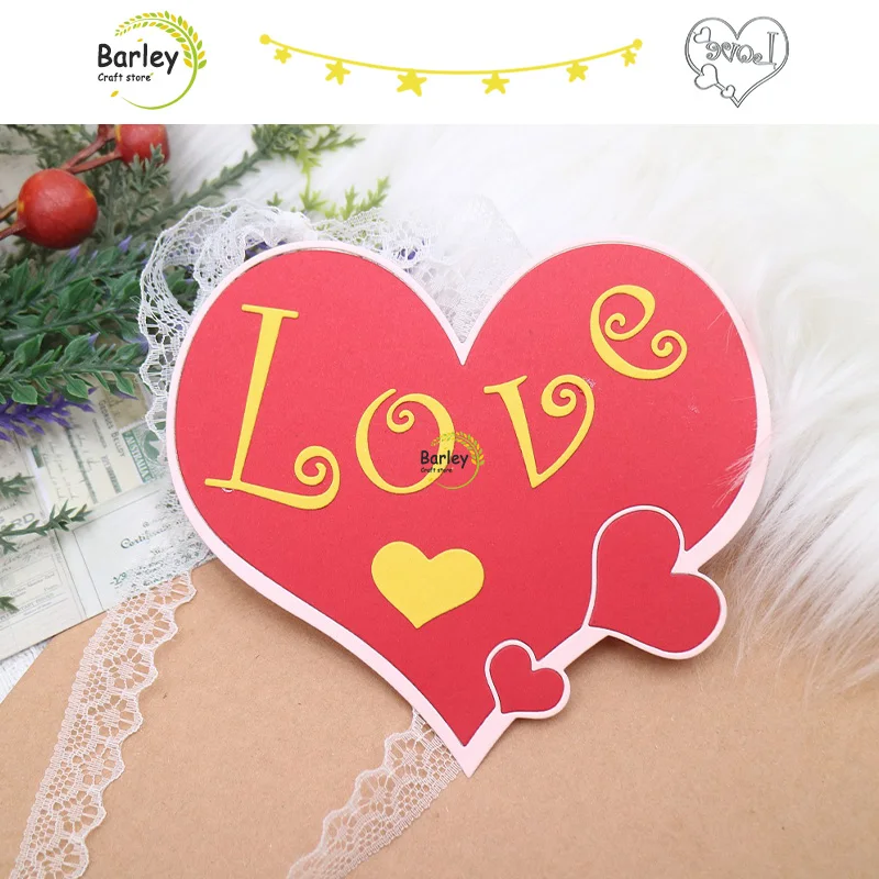 New Heart Craft Greeting Card Metal Cutting Template Greeting Card Scrapbook Handmade DIY Photo Album Decor Embossing Template
New Heart Craft Greeting Card Metal Cutting Template Greeting Card Scrapbook Handmade DIY Photo Album Decor Embossing Template