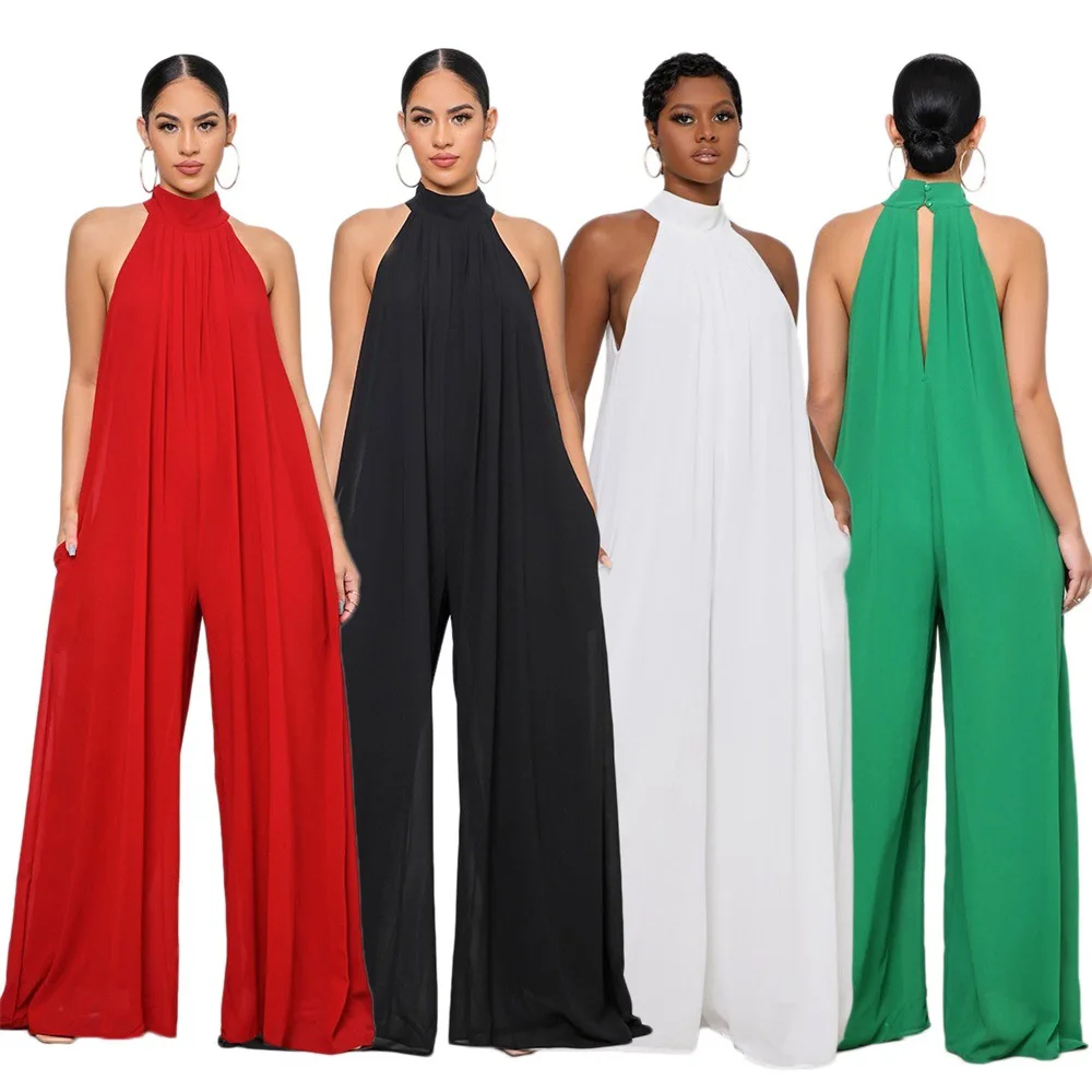 2023 Winter Solid Color White Red Green Black Casual Chiffon Loose Temperament Women's Comfortable Casual Romper Long Pants
2023 Winter Solid Color White Red Green Black Casual Chiffon Loose Temperament Women's Comfortable Casual Romper Long Pants