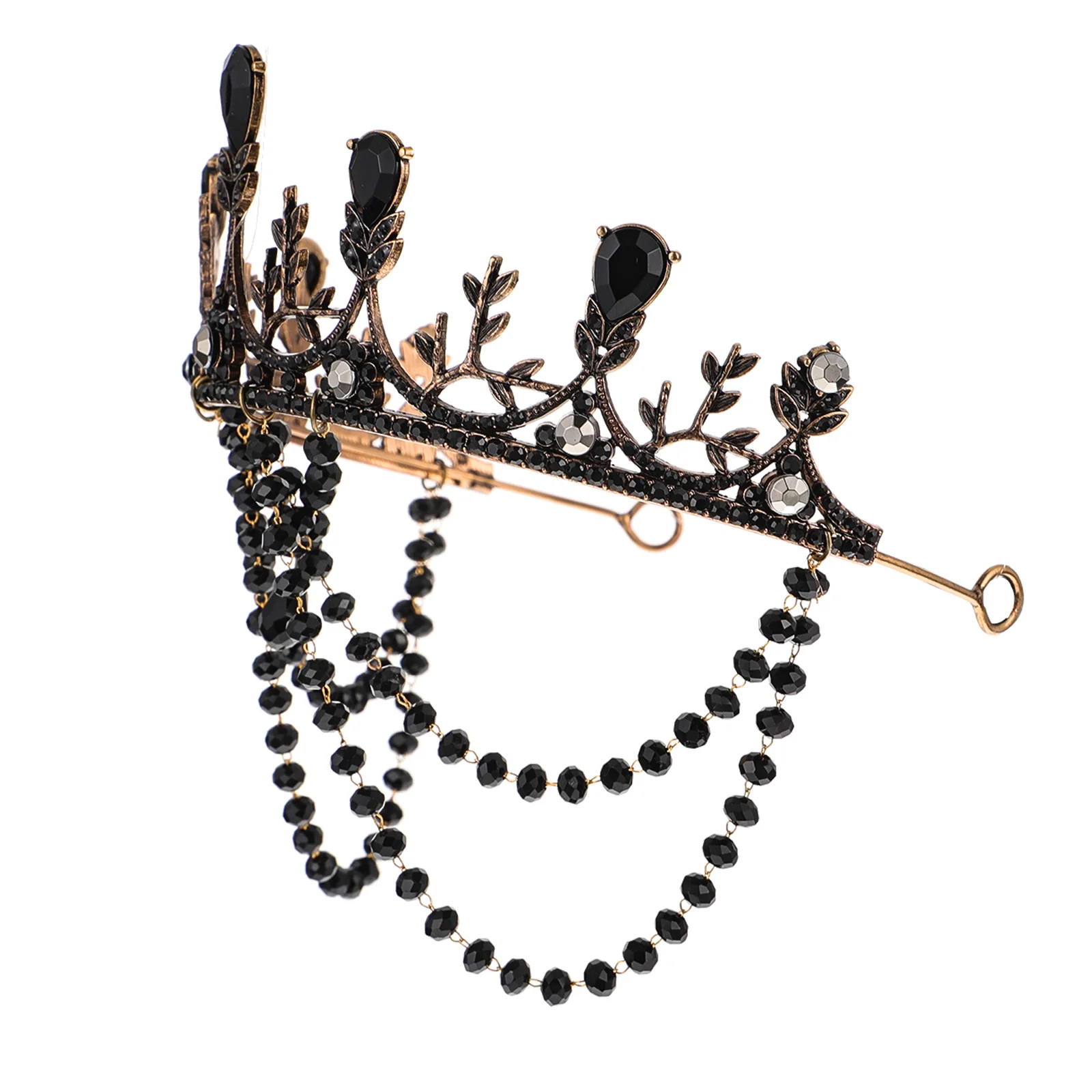 Vampire Crown Hairband Wedding Dress Accessories Bride Headband Headgear Women Metal Delicate Pearl Ties 
Vampire Crown Hairband Wedding Dress Accessories Bride Headband Headgear Women Metal Delicate Pearl Ties