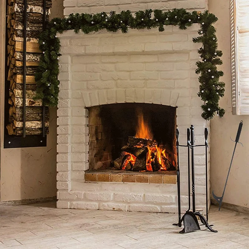 4PCS Fireplace Tools Fire Hook+Shovel+Brush+Poker With Pedestal Base Winter Heating Fireplace Tools
4PCS Fireplace Tools Fire Hook+Shovel+Brush+Poker With Pedestal Base Winter Heating Fireplace Tools