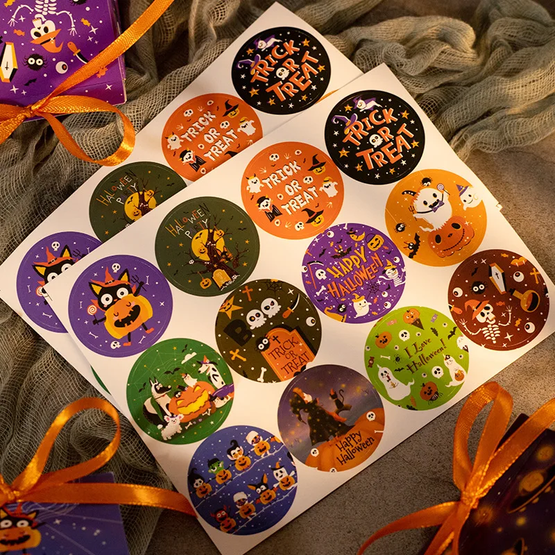 120Pcs Halloween Label Stickers DIY Envelope Candy Gift Box Bag Sealing Labels Pumpkin Happy Halloween Party Decoration Supplies
120Pcs Halloween Label Stickers DIY Envelope Candy Gift Box Bag Sealing Labels Pumpkin Happy Halloween Party Decoration Supplies