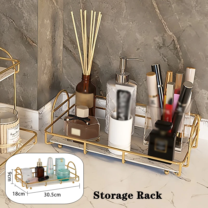 Large Capacity Bathroom Storage Rack Double Iron Art Nordic Bathroom Rack Lipstick Perfume Storage Rack Cosmetics Storage Rack
Large Capacity Bathroom Storage Rack Double Iron Art Nordic Bathroom Rack Lipstick Perfume Storage Rack Cosmetics Storage Rack