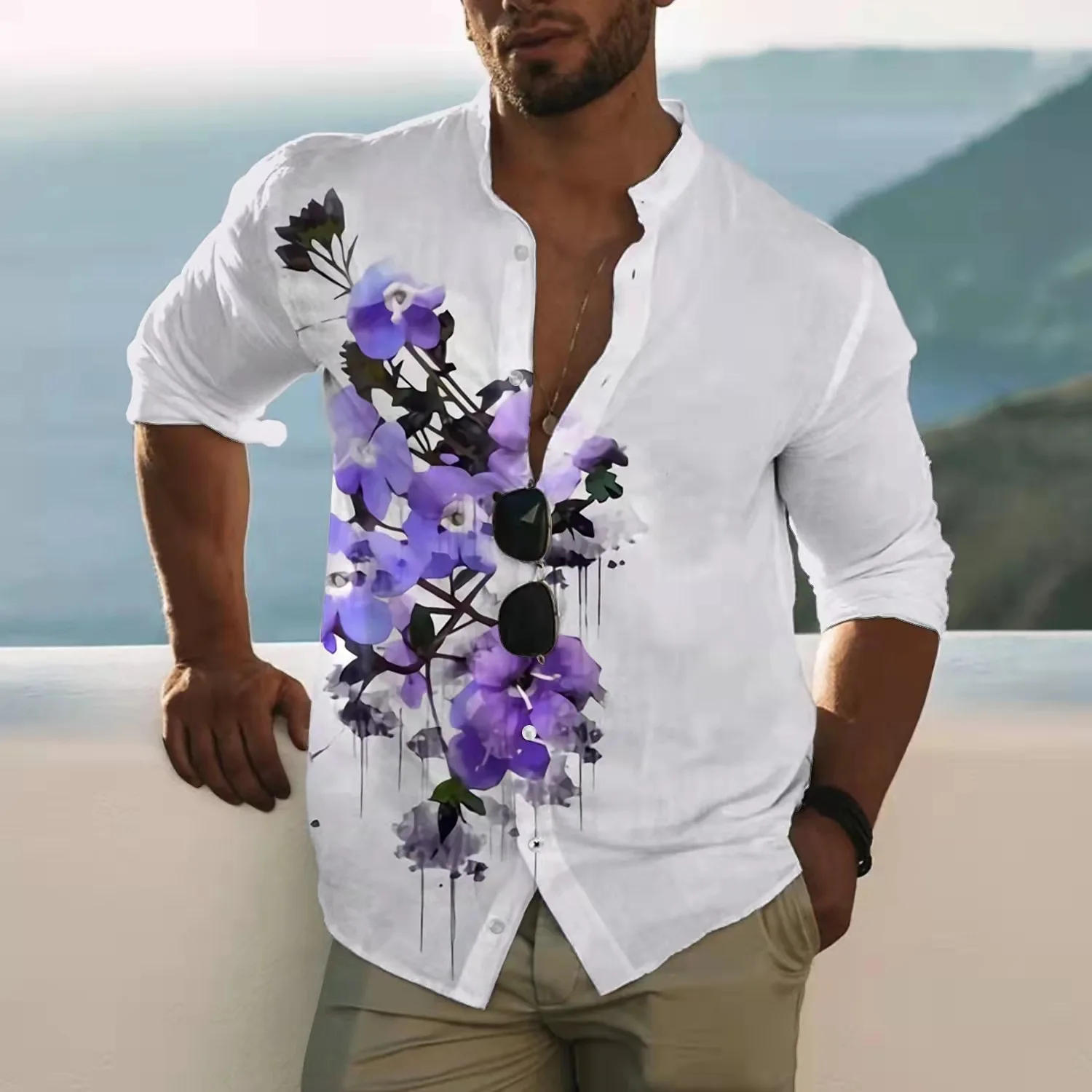 Summer New Shirts Men's Cotton Linen Shirts Slim Fashion Animals And Plants Casual Long Sleeve Shirts For Men
Summer New Shirts Men's Cotton Linen Shirts Slim Fashion Animals And Plants Casual Long Sleeve Shirts For Men