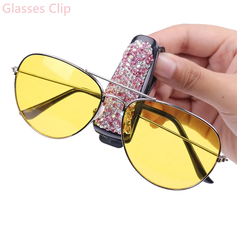 Rhinestone Diamond Sun Visor Glasses Fastener Clip Sunglasses Eyeglasses Holder Portable Clip Auto Car Ornament
Rhinestone Diamond Sun Visor Glasses Fastener Clip Sunglasses Eyeglasses Holder Portable Clip Auto Car Ornament