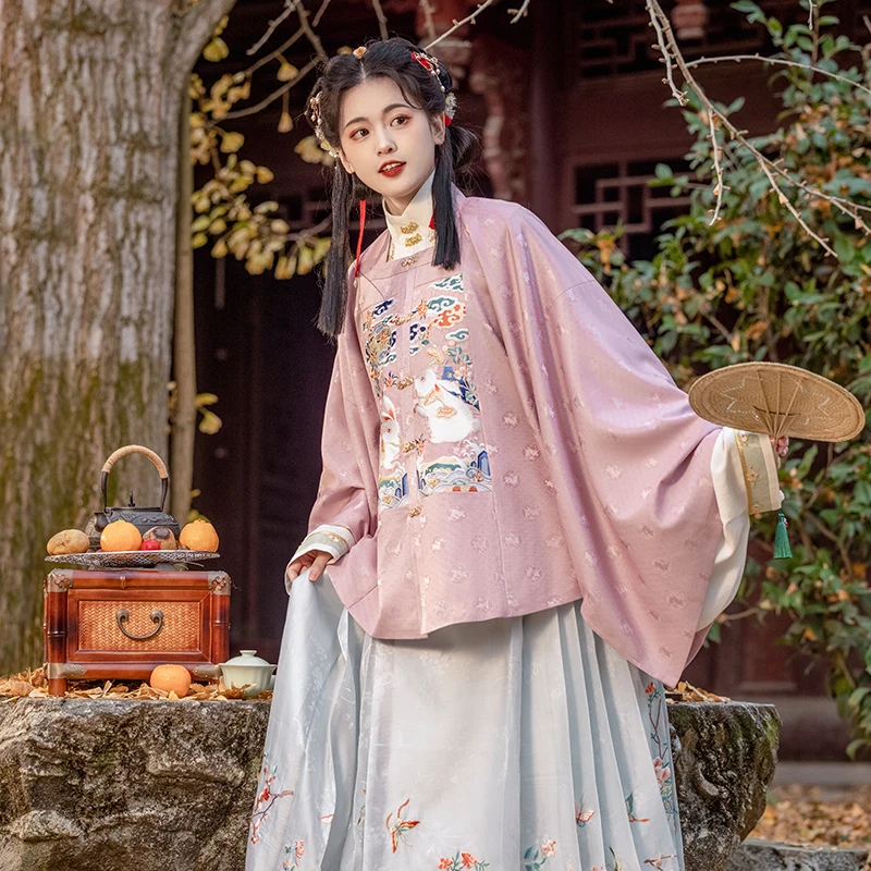 Система Ming Hanfu, квадратный воротник, пара цветов, короткий рукав, куртка, кролик, красное платье, одежда для студийной съемки
Система Ming Hanfu, квадратный воротник, пара цветов, короткий рукав, куртка, кролик, красное платье, одежда для студийной съемки