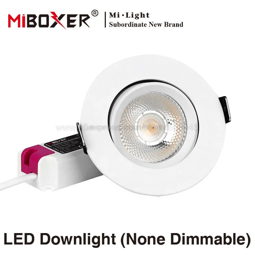 MiBoxer 6W 12W Warm White 2700K LED Downlight None Dimmable AC 110V 220V Rotate 30 Beam Angle Ceiling Lamp DW1-06A-ND DW1-12A-ND
MiBoxer 6W 12W Warm White 2700K LED Downlight None Dimmable AC 110V 220V Rotate 30 Beam Angle Ceiling Lamp DW1-06A-ND DW1-12A-ND