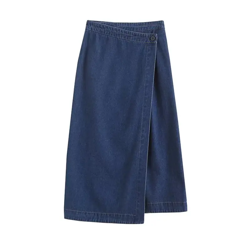 Women 2023 New Chic Fashion Summer Blue Long Sarong Skirt Jean Midi Skirt Vintage High Waist Female Skirts Mujer
Women 2023 New Chic Fashion Summer Blue Long Sarong Skirt Jean Midi Skirt Vintage High Waist Female Skirts Mujer