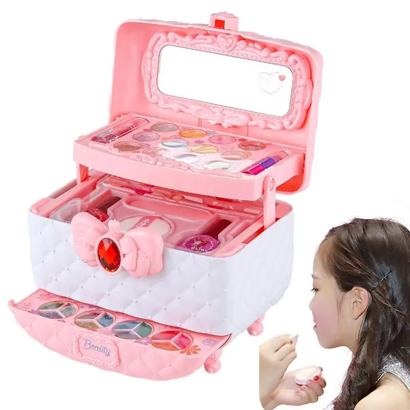 Kids Makeup Kit For Girl Pretend Makeup For Toddlers Kids Makeup Toy Washable Makeup Set Toy Case For Little Girl Pretend Play
Kids Makeup Kit For Girl Pretend Makeup For Toddlers Kids Makeup Toy Washable Makeup Set Toy Case For Little Girl Pretend Play