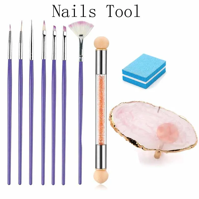 Nails Art Kit Nail Liner Brushes DIY UV Gel Grid Stripes Painting Dual-ended Blooming Nail Pen Mix Drawing Paint Color Palette
Nails Art Kit Nail Liner Brushes DIY UV Gel Grid Stripes Painting Dual-ended Blooming Nail Pen Mix Drawing Paint Color Palette