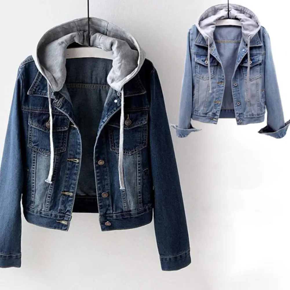 Excellent Women Hoodie Thick Denim Hoodie Eye-catching Women Winter Lapel Denim Hoodie Comfortable to Wear
Excellent Women Hoodie Thick Denim Hoodie Eye-catching Women Winter Lapel Denim Hoodie Comfortable to Wear