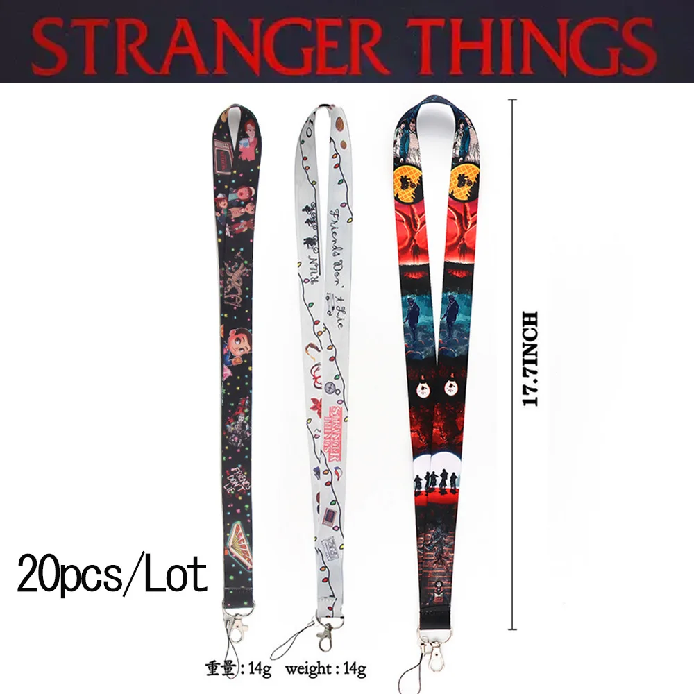 TV Show Stranger Things Keychain Neck Strap Lanyards Badge Holder Mobile Phone Straps Colorful Characters Ribbon
TV Show Stranger Things Keychain Neck Strap Lanyards Badge Holder Mobile Phone Straps Colorful Characters Ribbon