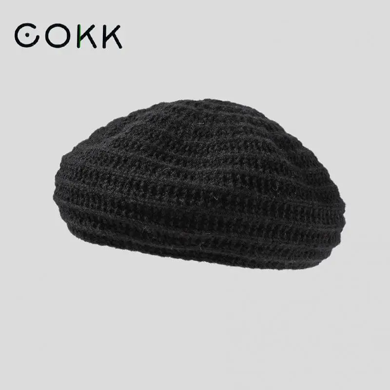 COKK Winter Hats For Women Beret Knitted Solid Color Simple Chapeau Femme Gorro Boina Newsboy Cap Female Painter Cap New Gorras
COKK Winter Hats For Women Beret Knitted Solid Color Simple Chapeau Femme Gorro Boina Newsboy Cap Female Painter Cap New Gorras