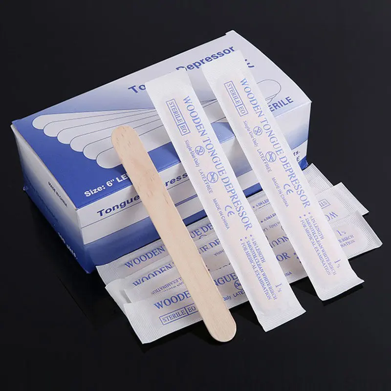 100Pcs Disposable Tongue Depressor Oral Examination Wooden Waxing Wax Spatulas Hair Removal Stick Tattoo Beauty Tool
100Pcs Disposable Tongue Depressor Oral Examination Wooden Waxing Wax Spatulas Hair Removal Stick Tattoo Beauty Tool