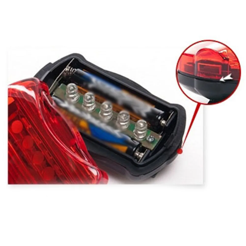 Bicycle Tail Light Waterproof 5 LED Lamp Beads Black Cycling Accessories Rear Light For Night Cycling 2023 New
Bicycle Tail Light Waterproof 5 LED Lamp Beads Black Cycling Accessories Rear Light For Night Cycling 2023 New
