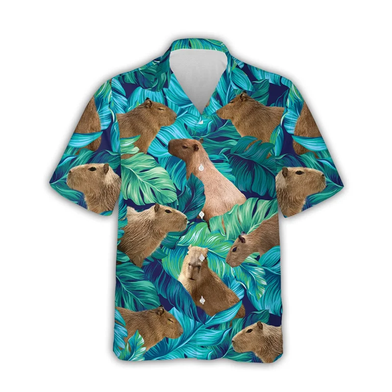 Animal Cute Capybara Graphic Shirts for Men Clothing 3D Printing Hawaiian Beach Shirt Short Sleeve y2k Tops Clothes Lapel Blouse
Animal Cute Capybara Graphic Shirts for Men Clothing 3D Printing Hawaiian Beach Shirt Short Sleeve y2k Tops Clothes Lapel Blouse