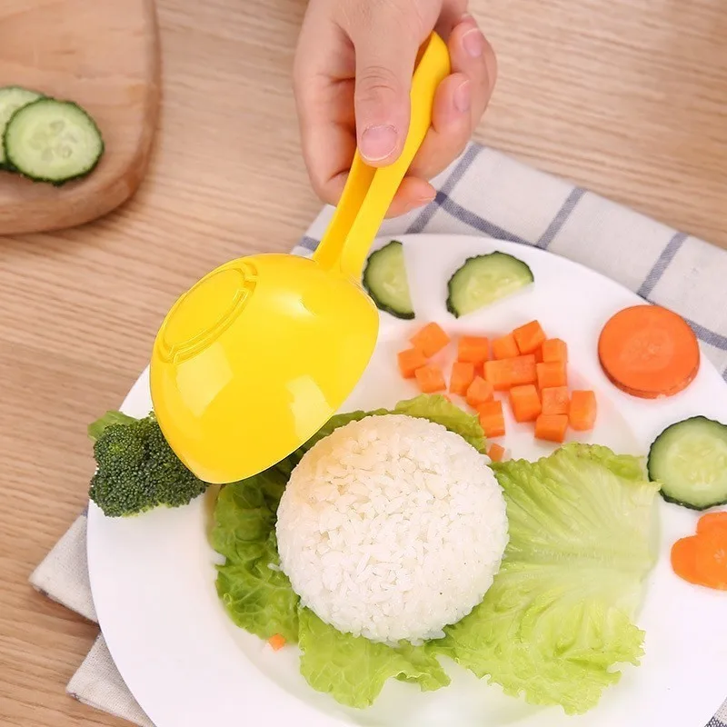 Rice Scoop Mold Non-stick DIY Sushi Mold Rice Ball Spoon Premium Half Round Rice Cooker Congee Spoon Kitchen Accessory ложк
Rice Scoop Mold Non-stick DIY Sushi Mold Rice Ball Spoon Premium Half Round Rice Cooker Congee Spoon Kitchen Accessory ложк