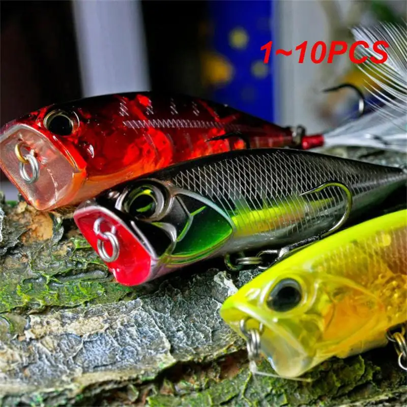 

1~10PCS Minnow Fishing Lure 3D Eyes 50mm 5g Plastic Hard Bait Artificial Lures Wobbler Crankbait Winter Sea Fishing Bass Tackle