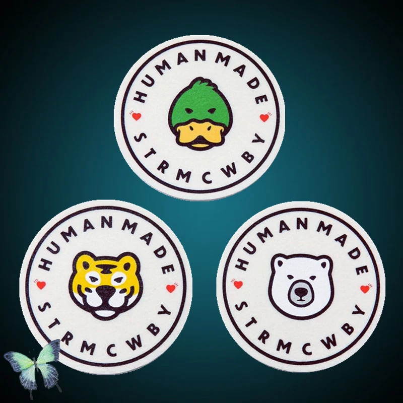 8.6CM T Shirt Human Made Felt Coaster Duck Bear Tiger Felt Absorbent Non-Slip Coaster Insulation Pad
8.6CM T Shirt Human Made Felt Coaster Duck Bear Tiger Felt Absorbent Non-Slip Coaster Insulation Pad