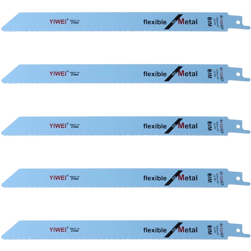 5 Pcs 227mm 9" BIM S1122EF Reciprocating Saw Blade For Cutting Wood And Metal J2FA
5 Pcs 227mm 9" BIM S1122EF Reciprocating Saw Blade For Cutting Wood And Metal J2FA