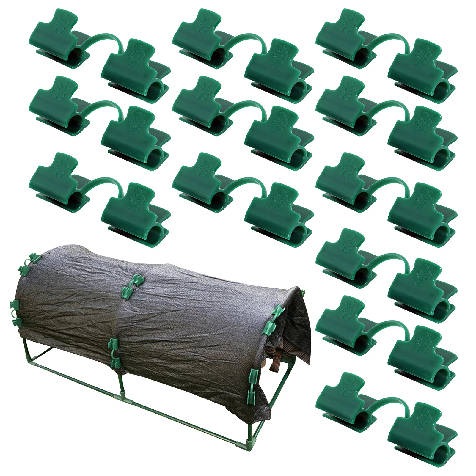 12Pcs Greenhouse Clamps Film Row Cover Netting Tunnel Hoop Clip Frame Shading Net Rod Clip For Season Plant Extension Support
12Pcs Greenhouse Clamps Film Row Cover Netting Tunnel Hoop Clip Frame Shading Net Rod Clip For Season Plant Extension Support