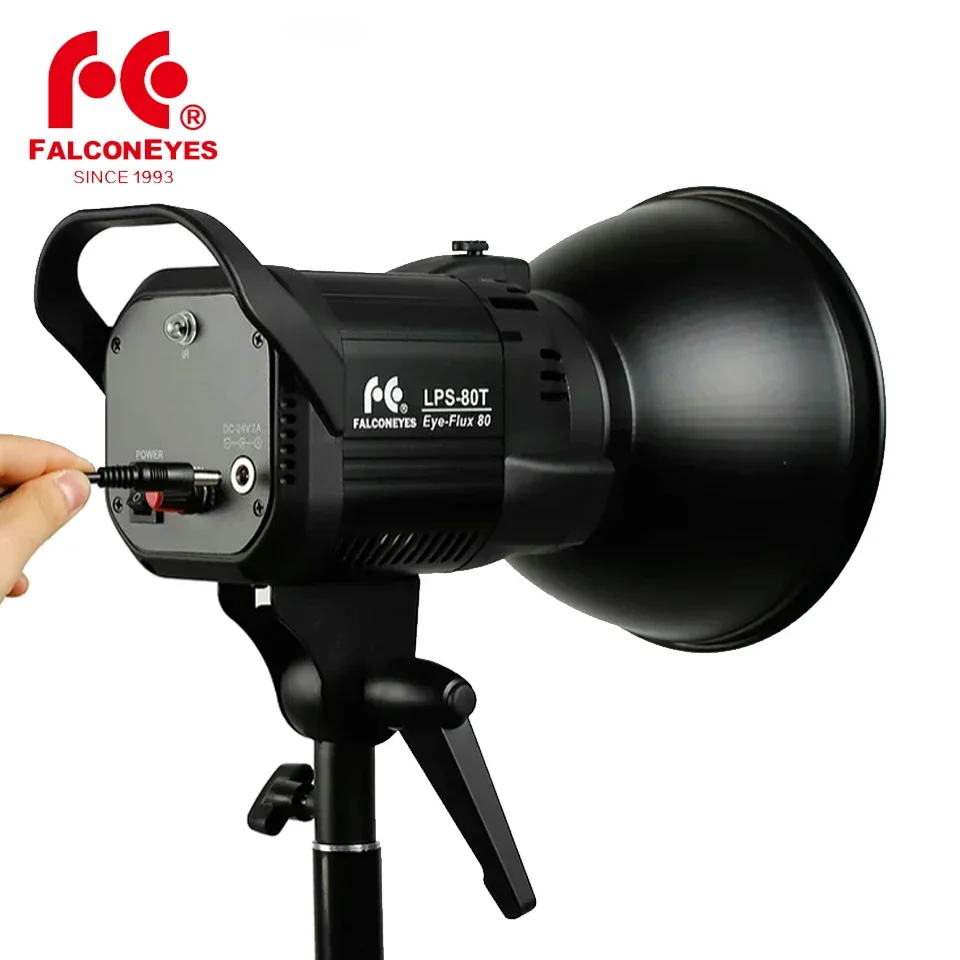 Falcon Eyes LPS-80T Daylight 5600K Video Light With Bowens Mount 9 Scene Effect Mode Brightness Photography Lamp With Reflector
Falcon Eyes LPS-80T Daylight 5600K Video Light With Bowens Mount 9 Scene Effect Mode Brightness Photography Lamp With Reflector